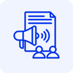 Communication and announcement concept illustration